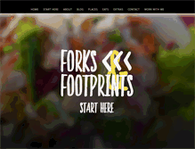 Tablet Screenshot of forksandfootprints.com